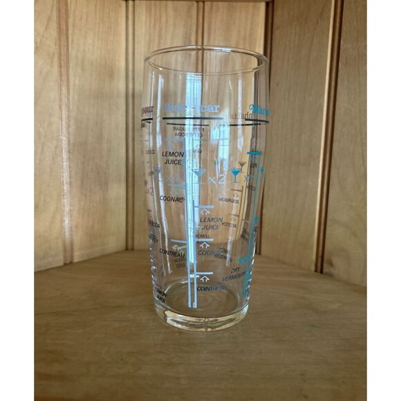 Vintage Arcoroc France Cocktail Recipe Glass Barware - Picture 2 of 7